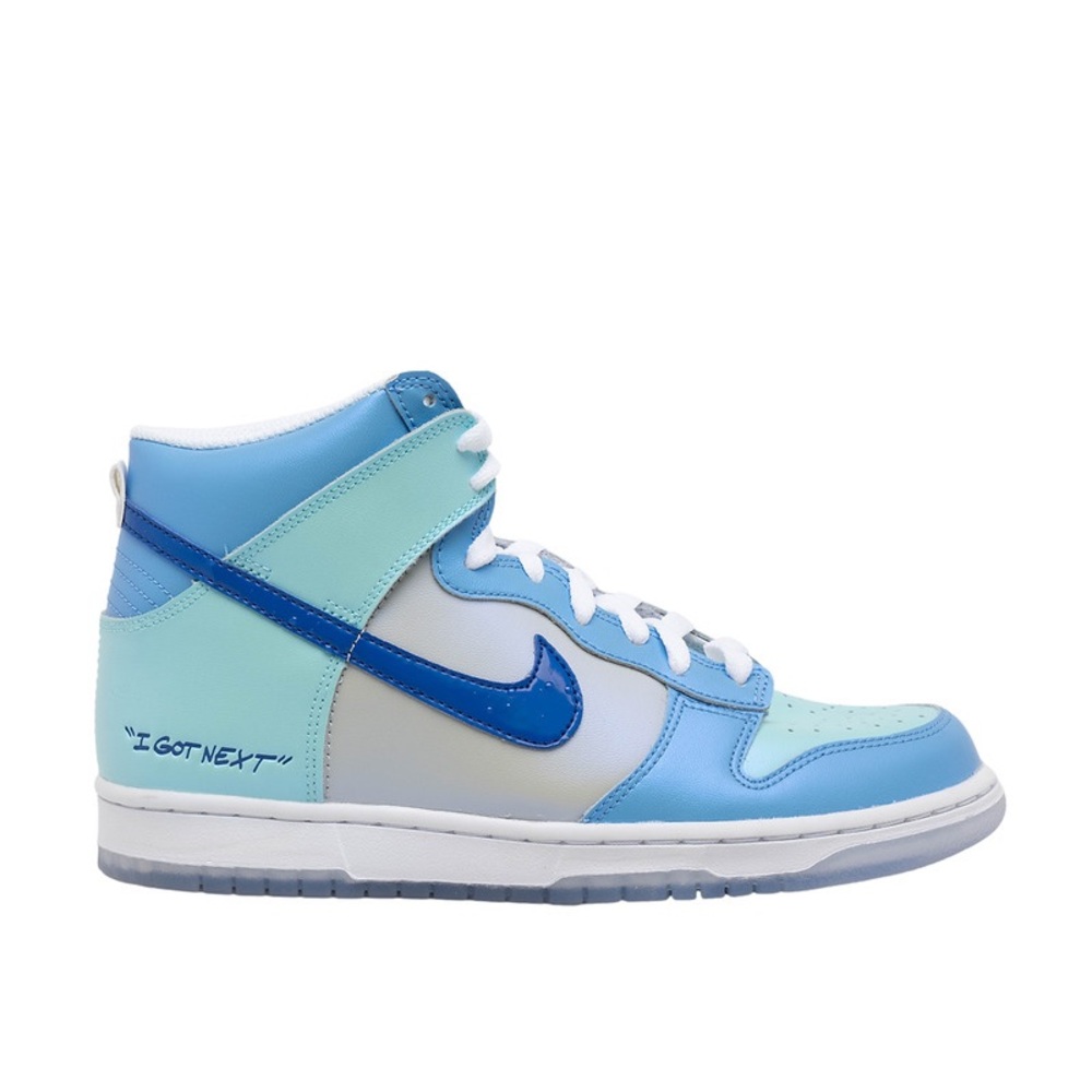 Used Youth Size 4.5Y (Euro Sz 36.5) Nike Dunk High I Got Next Sneakers Blue/Gray